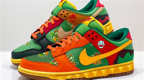 bowser dunks|super mario dunk low.